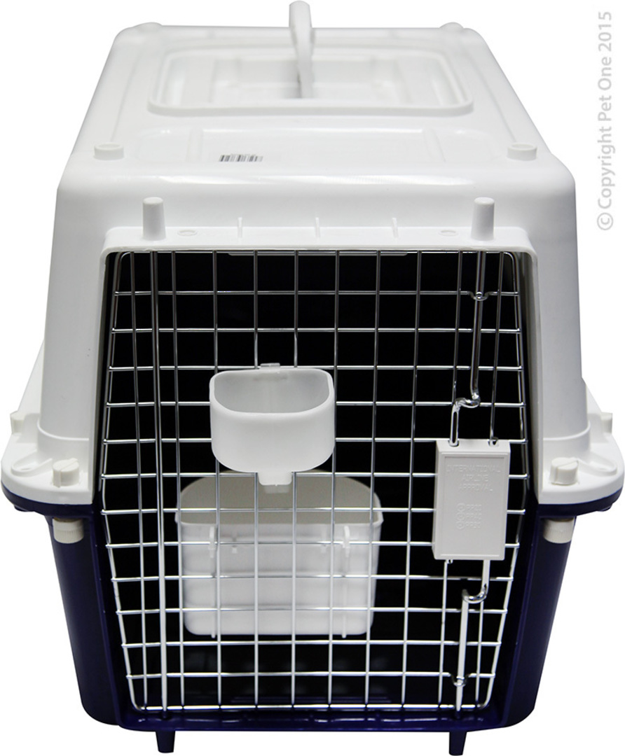 Pet One Flight Cage (Airline Approved) PP20 Small (53x37x37cm H – pets up to 5kg) image 1